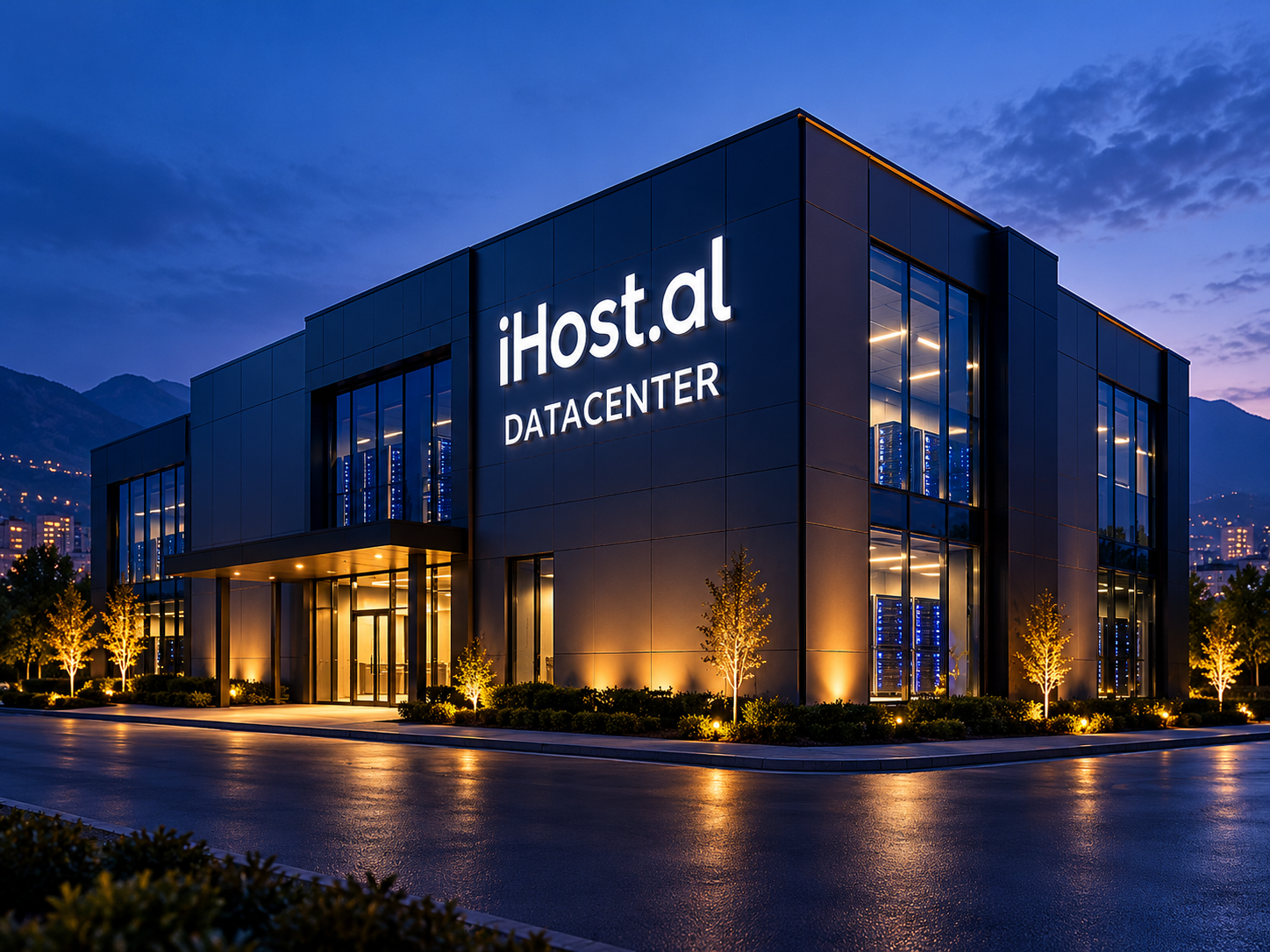 Modern datacenter exterior