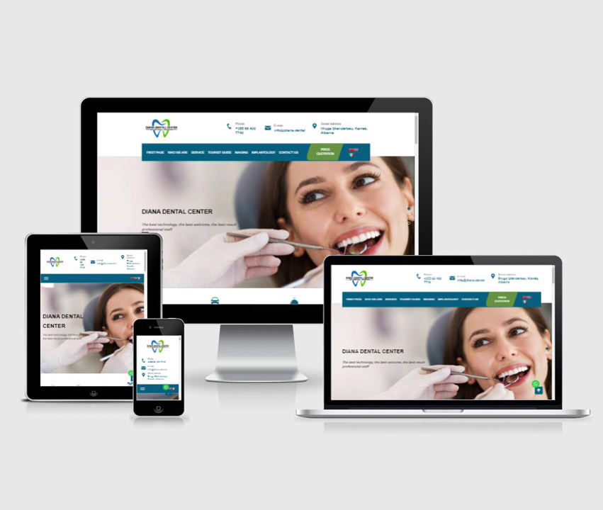 Diana Dental Center - iHost.al - .AL Domain Registration, Web Hosting & Web Development