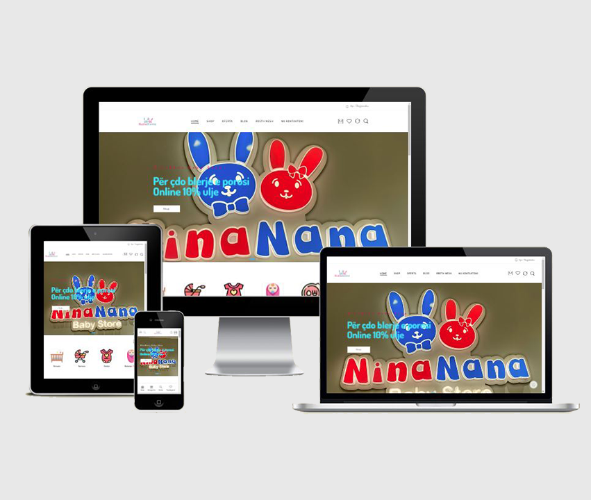 NinaNana Baby Shop - iHost.al - .AL Domain Registration, Web Hosting & Web Development