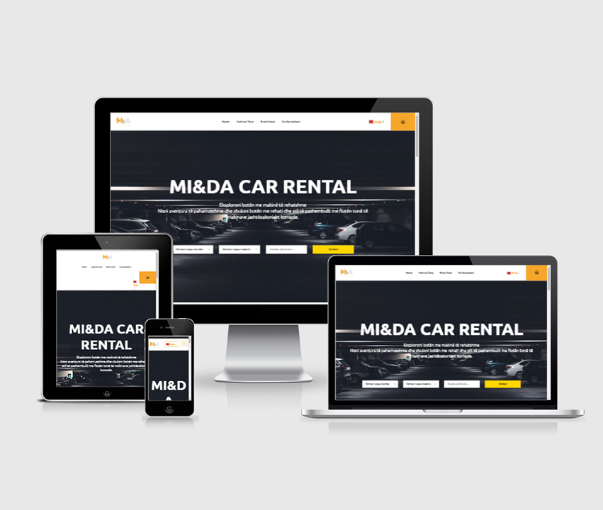 MI&DA Car Rental - iHost.al - .AL Domain Registration, Web Hosting & Web Development