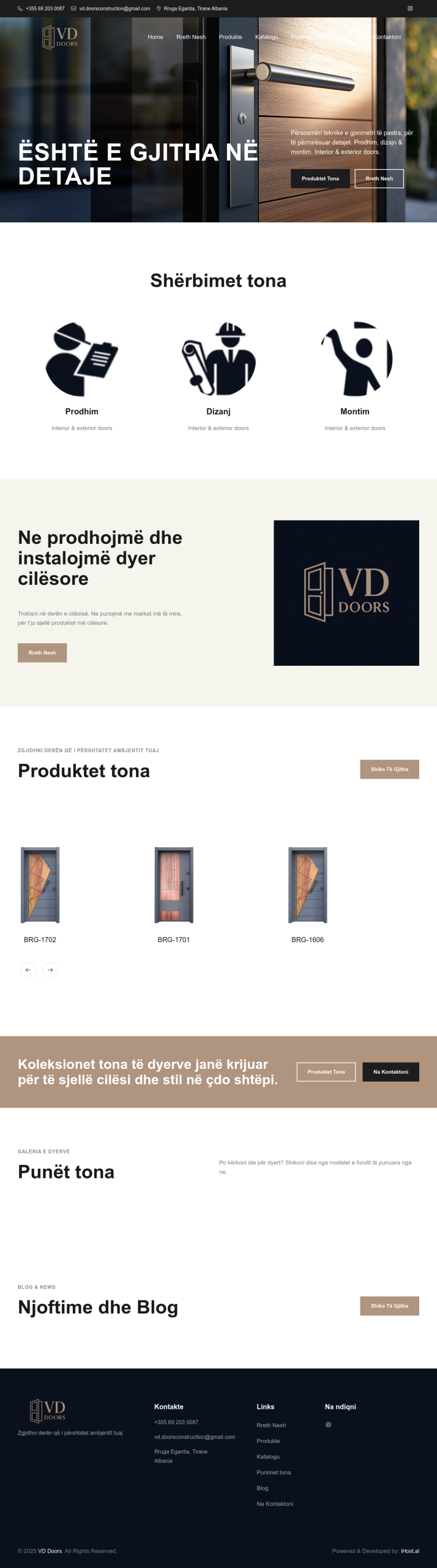 VD Doors - iHost.al - .AL Domain Registration, Dedicated Servers, VPS Hosting, Web Hosting, Web & App Development