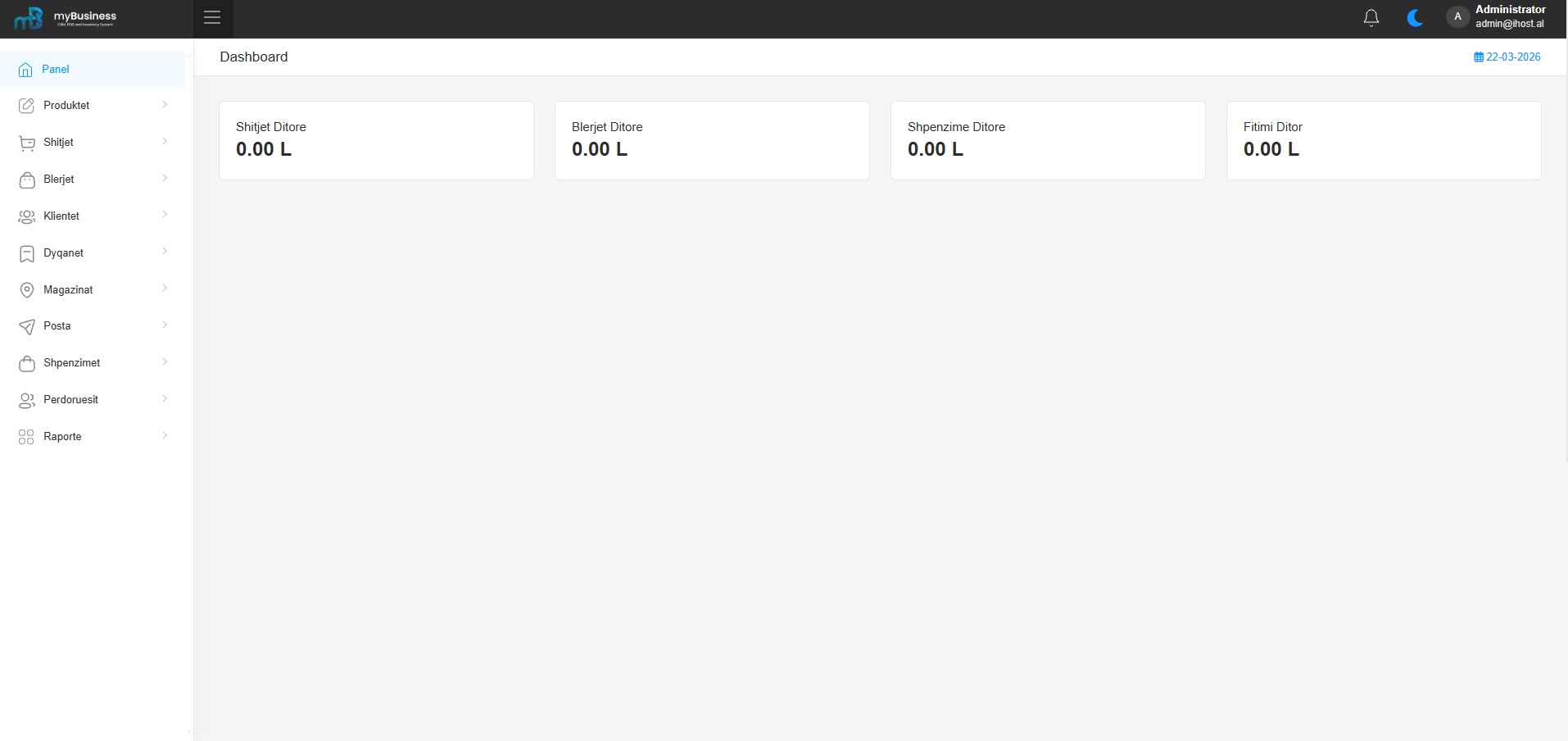 myBusiness | CRM, POS and Inventory System - iHost.al - .AL Domain Registration, Dedicated Servers, VPS Hosting, Web Hosting, Web & App Development