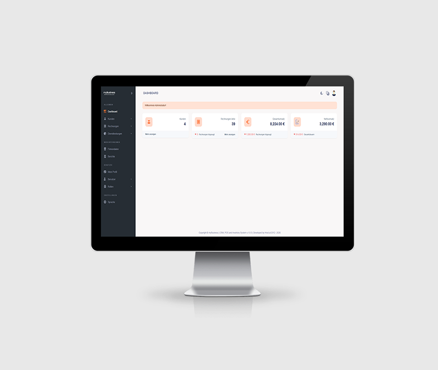 myBusiness | CRM, POS and Inventory System - iHost.al - .AL Domain Registration, Dedicated Servers, VPS Hosting, Web Hosting, Web & App Development